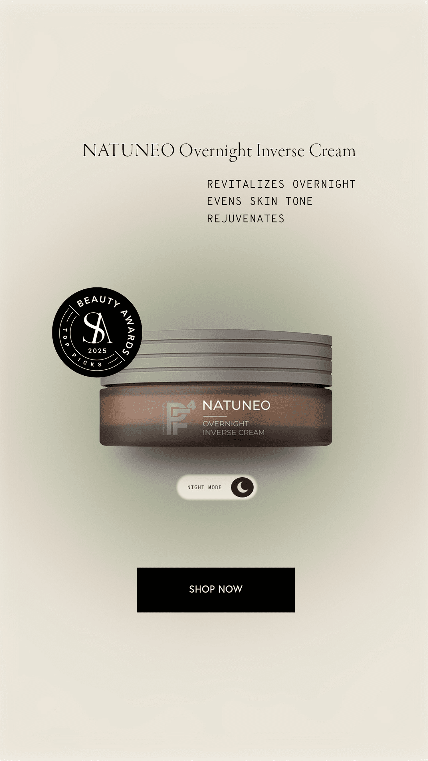 NATUNEO Overnight Inverse Cream