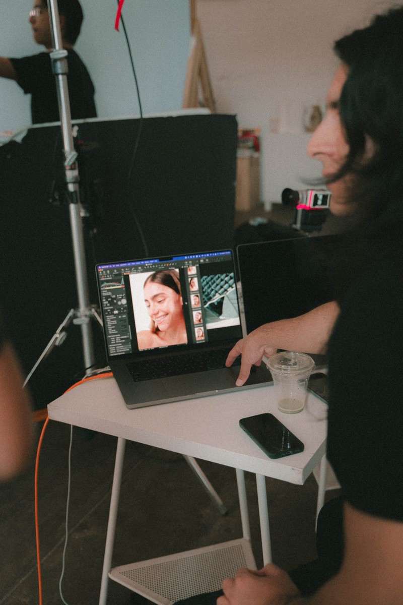 Behind the scenes at the Börlind shoot