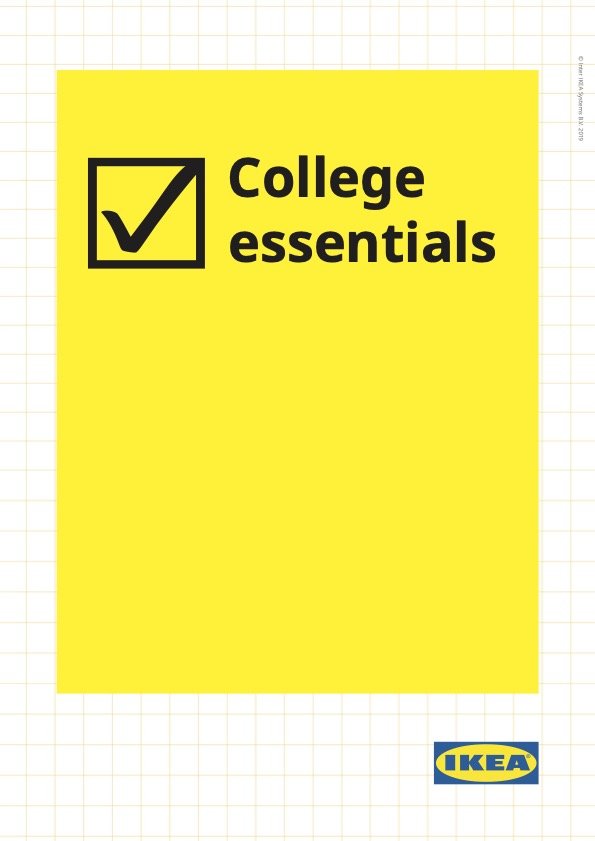 College essentials poster