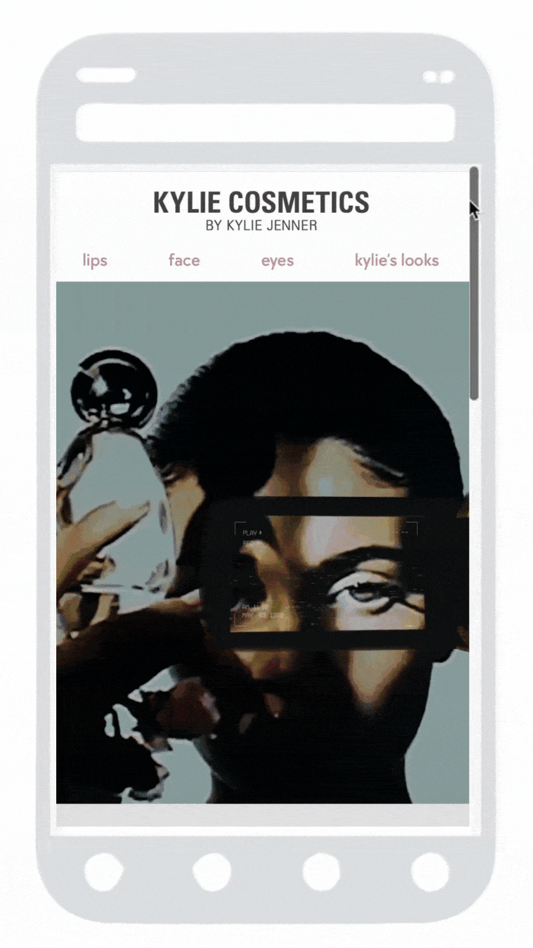 Animated mobile email preview