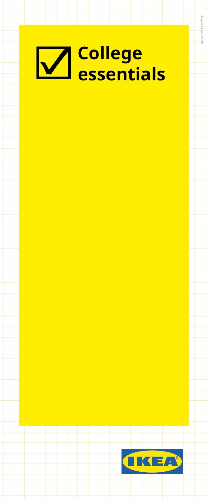 College essentials banner